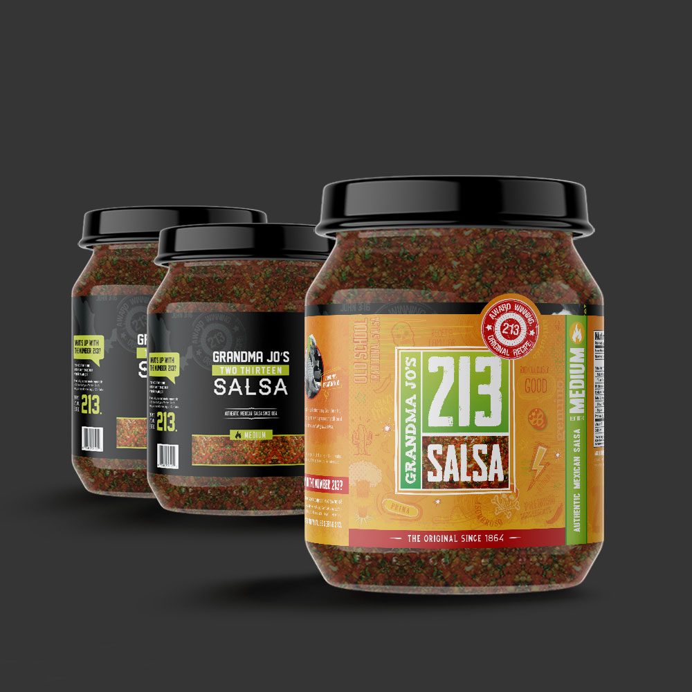 213 Salsa Jar Label