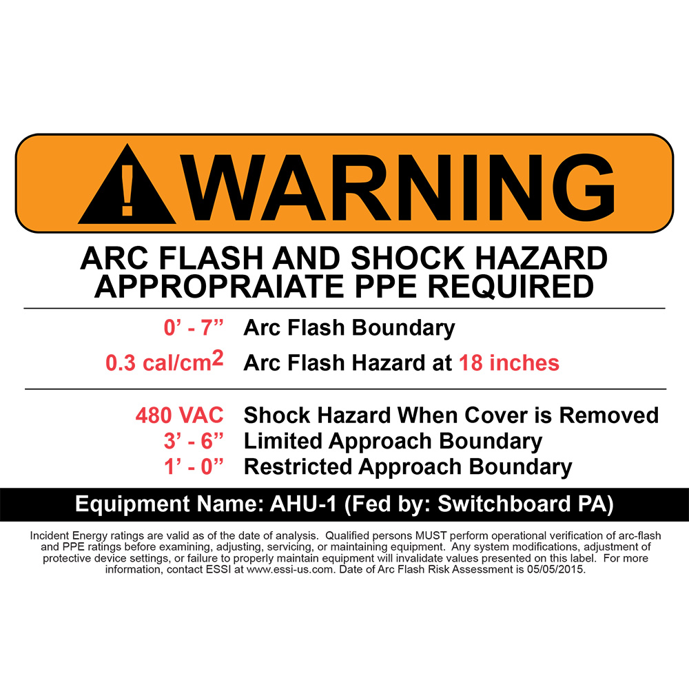 ESSI WARNING STICKER