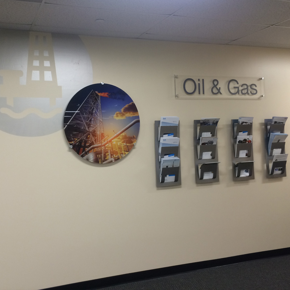 IMI CCI Lobby Sign Oil and Gas