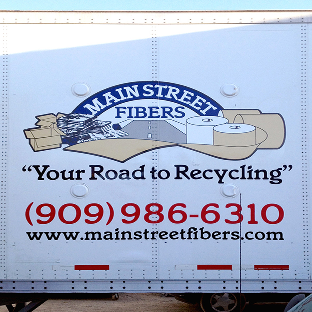 Main Street Fiber Truck Decal