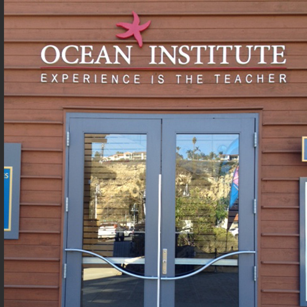 Ocean Institute Building Signage